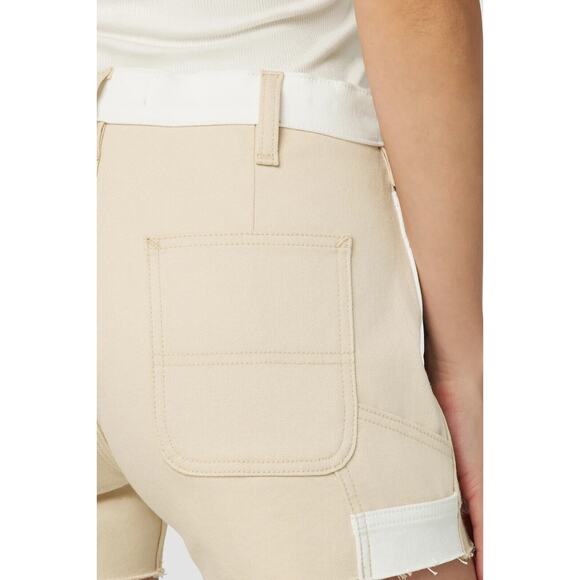 HUDSON Women's Denim Carpenter Short Angora Colorblock Size 32 NWT - Picture 5 of 11